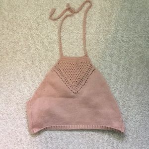 Pink halter tank